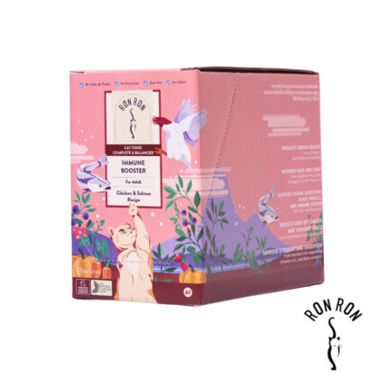 RonRon Holistic Grade Wet Cat Food Specialty Formula Pouch - Chicken and Salmon Recipe (1 box)